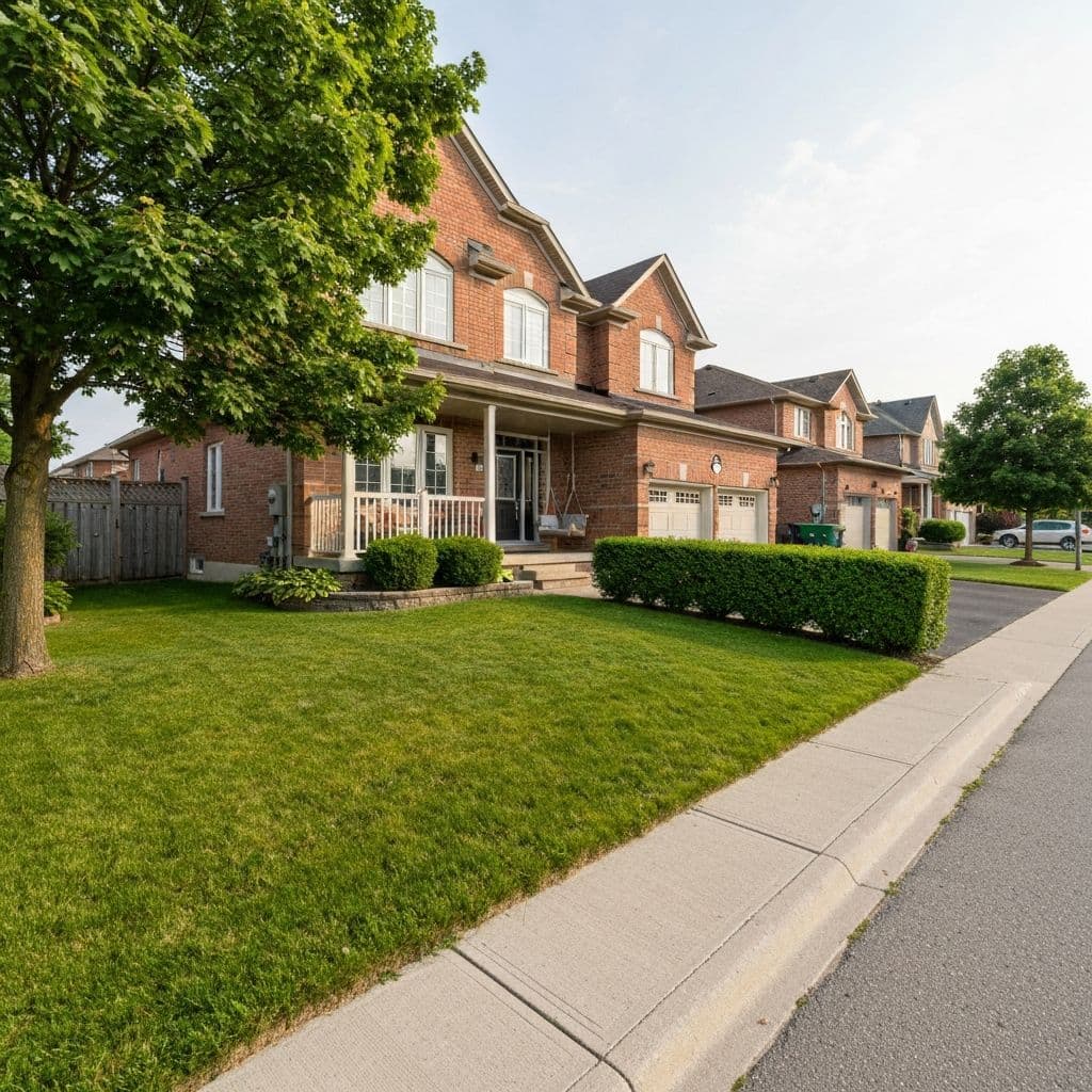 Ontario suburban home on a quiet street.